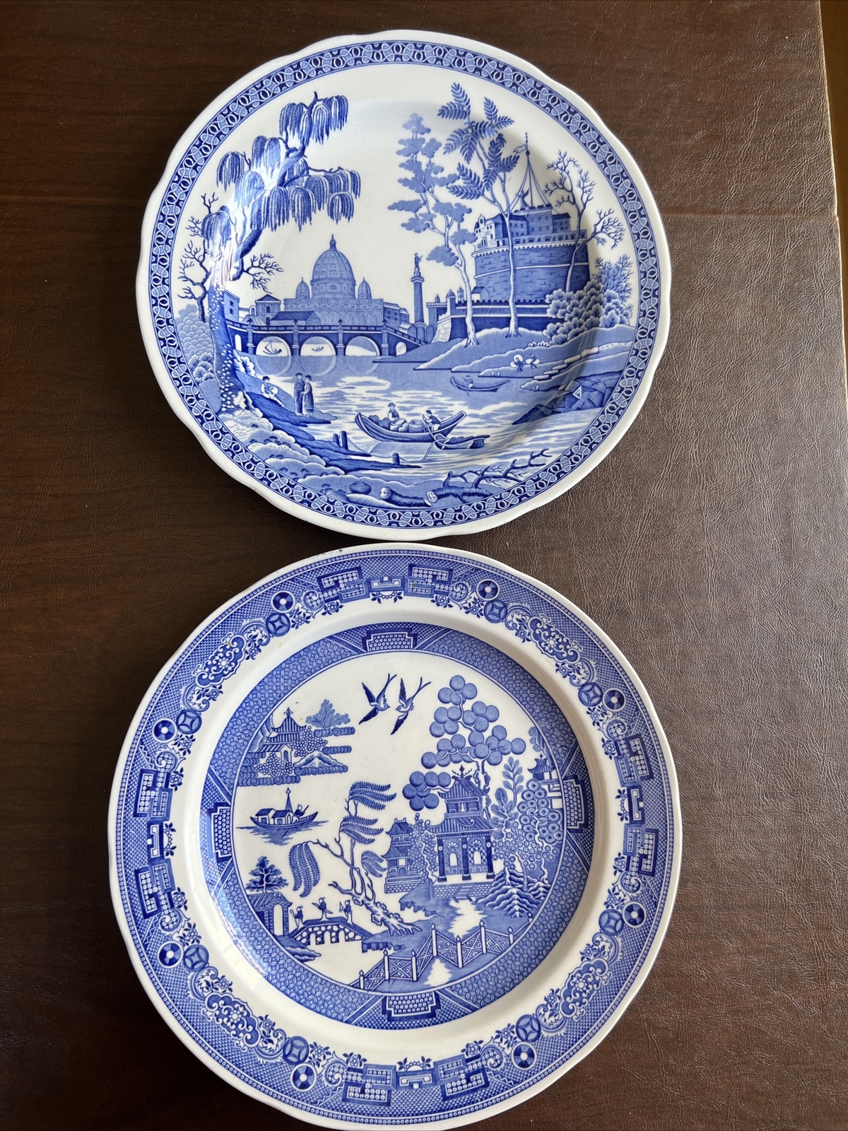 2 Pc Spode Blue Room Collection Willow And Rome England Beau