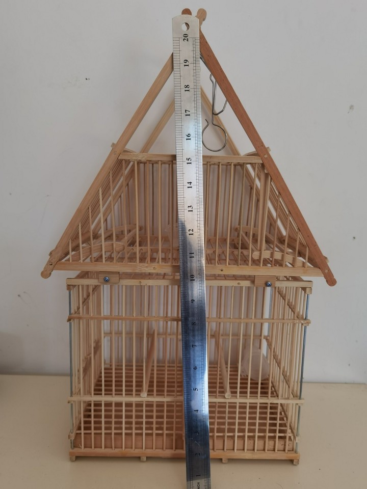 Bamboo Birdcage Repeating Trap Cage for Birds Catch Birds Softly eBay