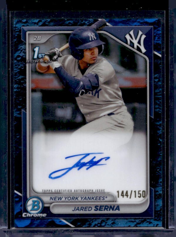 2024 Bowman Chrome - Jared Serna #CPA-JS Blue Lunar Autograph /150