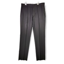 Cintas Work Pants Men's Size 38 X 37 Unhemmed Trousers Black Regeneration