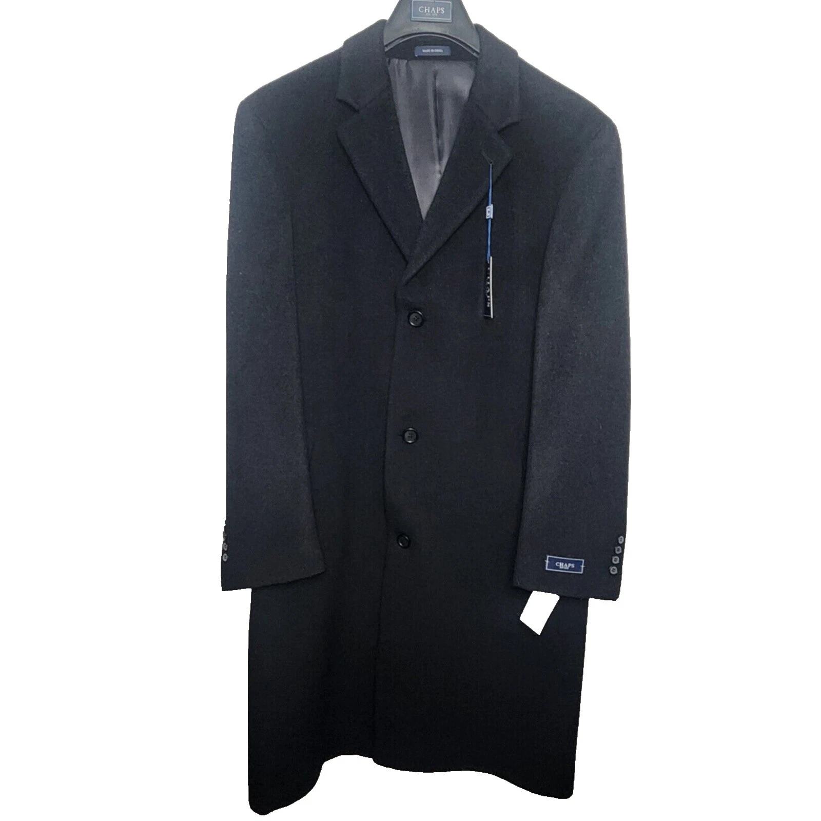 Chaps abrigo abrigos, chaquetas y chalecos negro Para Hombres