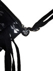 💥 Girl's Black Fringe Silver A Handbag Crossbody Purse New Monogram Bag Initial — photo 5