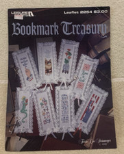 1992 Leisure Arts BOOKMARK TREASURY 8 Cross Stitch Patterns Booklet 2254 - GUC