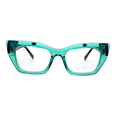 AUTHENTIC & NEW - CATCH LONDON - CLAREMONT GREEN-33 50/18/140 - BLACK EYEGLASSES