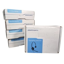 Lot 5 Plantronics SupraPlus HW251N Monaural QD Call Center Headsets Open Box