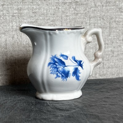 Creamer Only- Vintage KAHLA Porcelain China Child Tea Set - White with Blue Rose