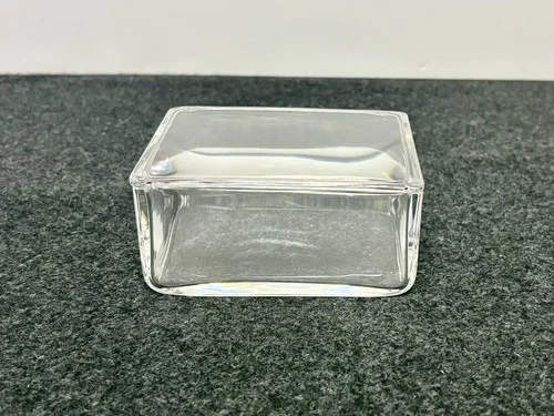 Vintage Steuben Signed Crystal  Cigarette Candy Trinket Glass Covered Box