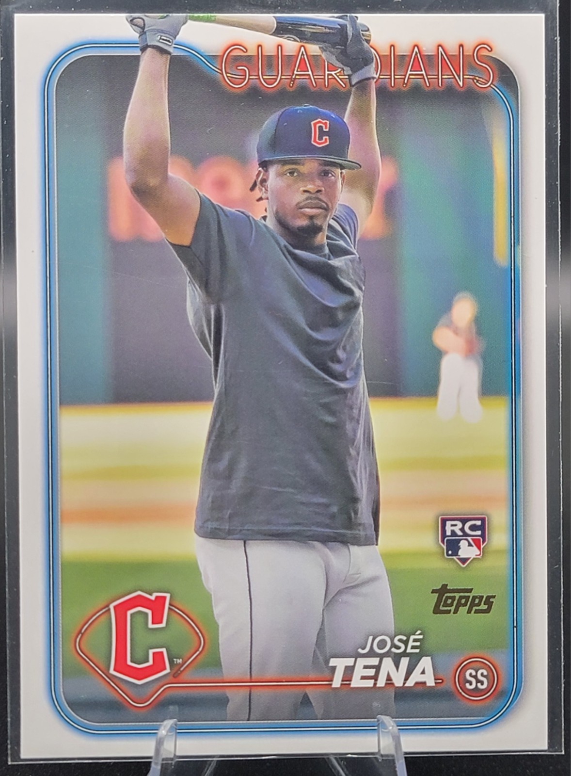 José Tena 2024 Topps #678 Golden Mirror Image Variation SSP Rookie Guardians RC