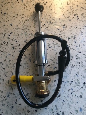 Micro Matic Stainless Steel Brass Beer Party Pump Draft Keg Tap Appears New !!!