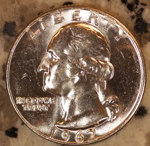 1962 P Silver Washington Quarter CHOICE BU STK (1 Coin) From OBW Rolls