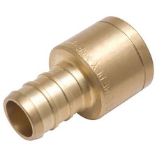 3/4" x 3/4" PEXworx Brass Pex Crimp Female Sweat Adapter