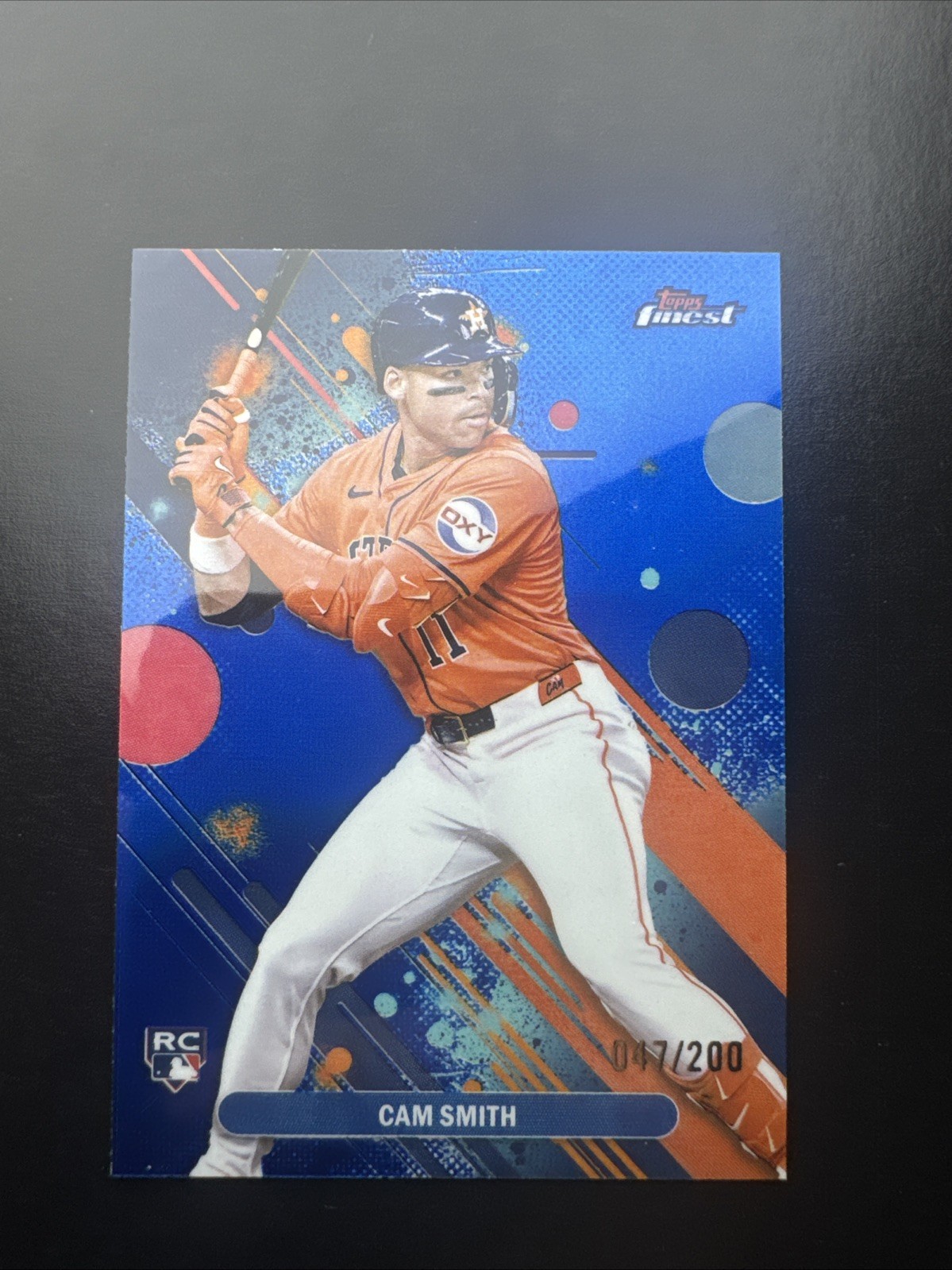 2025 Topps Finest - Common Cam Smith #54 Blue Refractor /200 (RC)