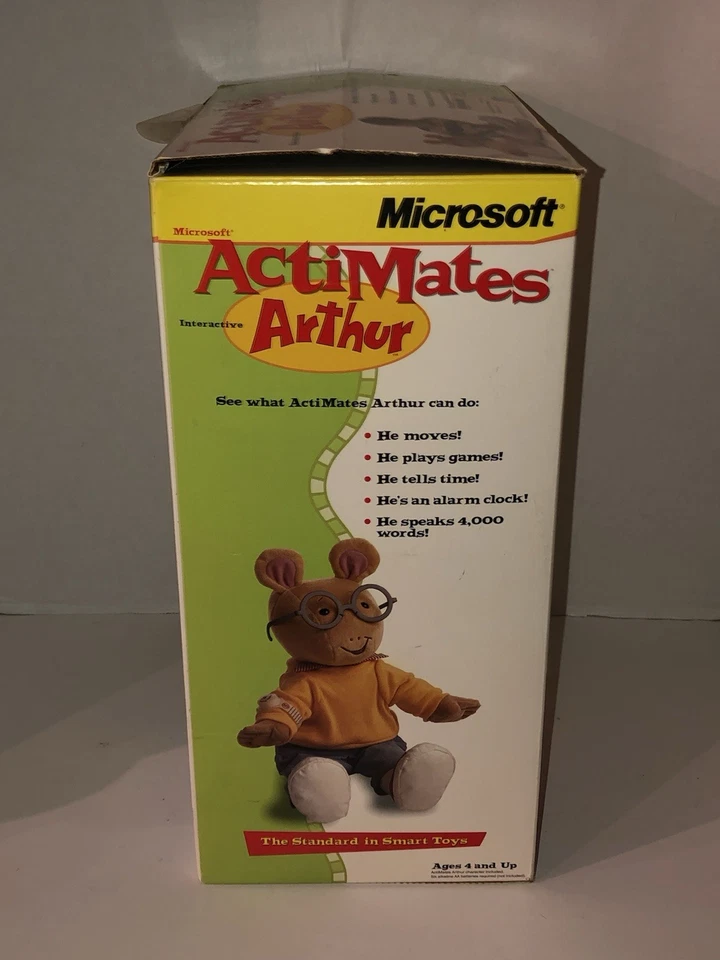 Microsoft ActiMates Arthur Interactive Doll 1998 w Box Tested & Working Complete - Image 4 of 4
