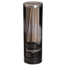 Vorratsdose Spaghetti 1 kg Metall schwarz 27x8,5cm Metalldose Nudeln Küchendose