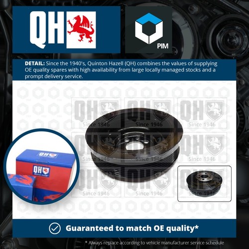 Crankshaft Pulley (TVD) fits AUDI Q5 8RB, FY 2.0D 2008 on QH 03G105243 Quality