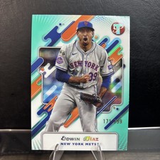 2025 Topps Pristine - Edwin Diaz #102 Aqua Refractor /199
