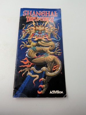 Shanghai: Triple Threat 3DO MANUAL ONLY
