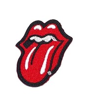 Image of The Rolling Stones Patch Classic Tongue Logo Official Red embroidered Iron on