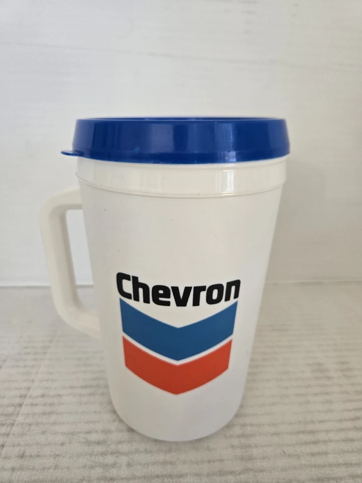 Taza de café de viaje aislada Chevron Aladdin de 34 oz vintage con tapa ENVÍO GRATUITO Foto 4 de 4