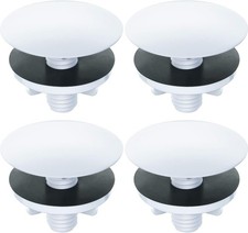 WILLBOND 4PCS Kitchen Sink Hole Cover Faucet Cap Metal Stopper Plug