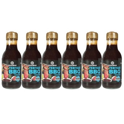 Kikkoman Teriyaki Sauce BBQ Korean Style 6x250ml