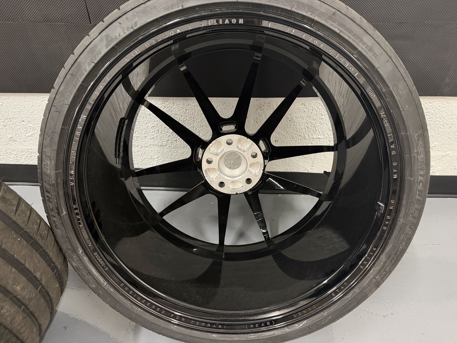 Ferrari 599 Front Wheels Set Black