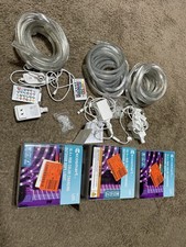 3X EcoSmart 16.4' RGB LED Color Changing Outdoor Rope Light ASIS FOR PARTS READ