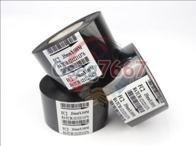Black Hot Stamp Ribbon FC2 35mm x 100m For Coder Printer Machine 10   #ks