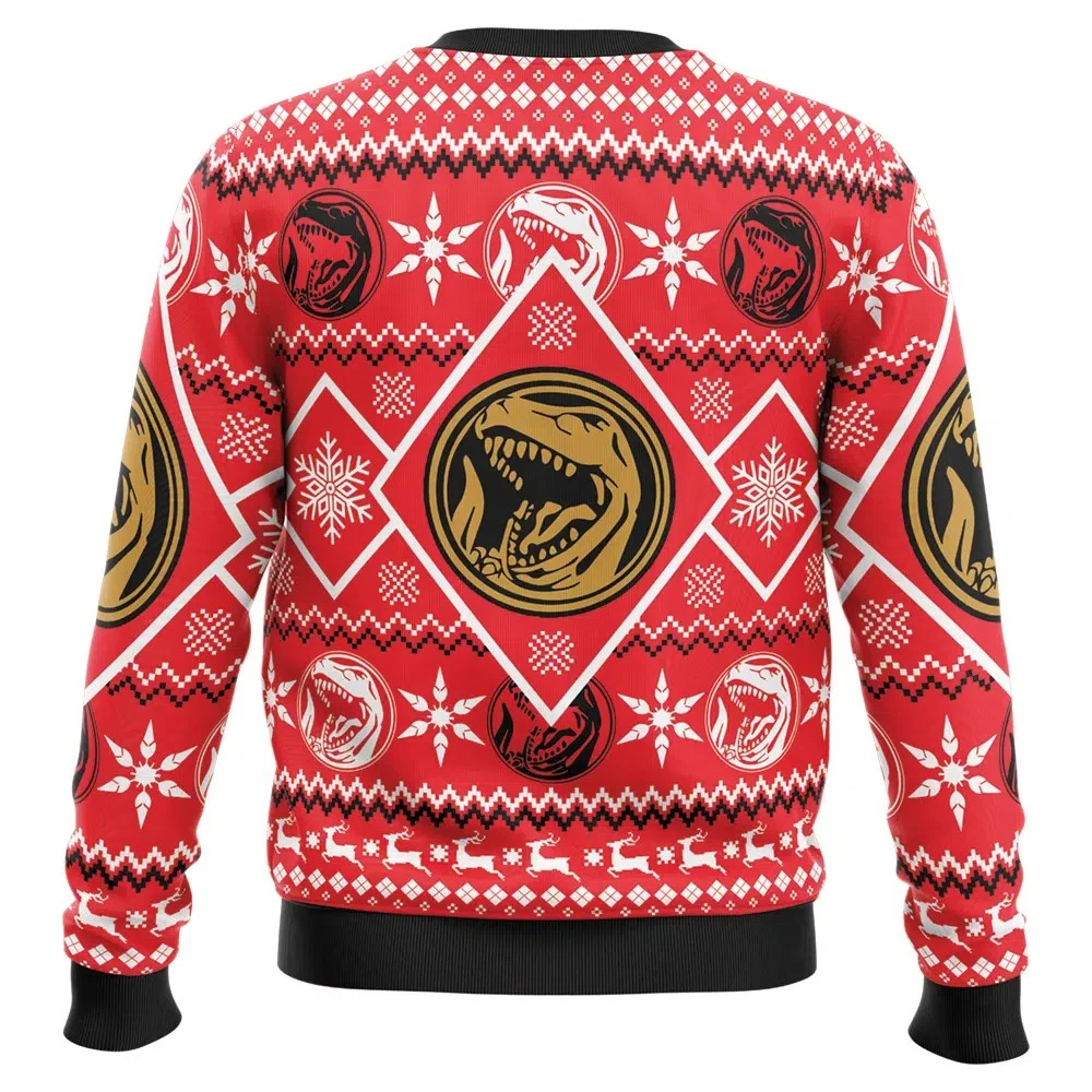 Power Rangers Red Ranger Christmas Ugly Sweater