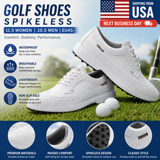 Men's Golf Shoes Size 10.5 / Women's 11.5 Spikeless Waterproof Lightweight
