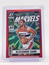 ALEXANDRE SARR 2024-25 DONRUSS OPTIC ROOKIE NET MARVELS RED PRIZM /99 #7 Q0282