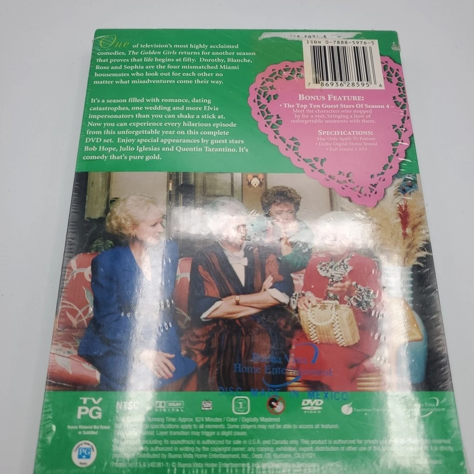 The Golden Girls  Season 4 DVD New Sealed Comedy Series - Image 2 of 4