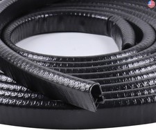 Edge Trim Black U-Channel Rubber Trim Edge with Steel 1/2" X 3/8" - Fit Gap