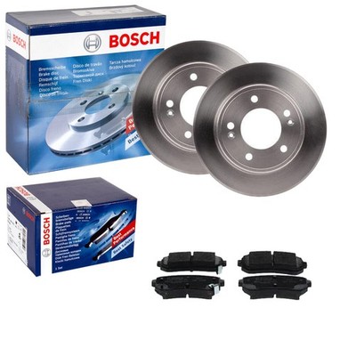 BOSCH BREMSSCHEIBEN 262mm + BELÄGE HINTEN passend für HYUNDAI KONA