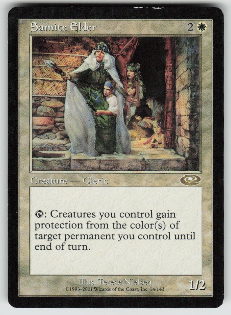 Samite Elder 14 Planeshift Magic: The Gathering TCG Heavily Played