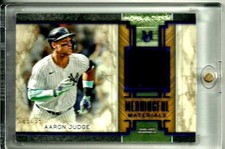AARON JUDGE 2025 TOPPS MUSEUM MEANINGFUL PATCH SAPPHIRE SP # d  05/35