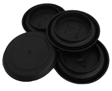 4 NEW Genuine CAPLUGS Brand Flexible 33-34mm Black Plastic Hole Plugs BPFE-33MM