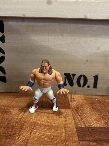 Hasbro WWE WWF British Bulldog Davey Boy Smith Action Figure 1992 Series 4 Works