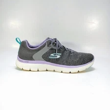 Skechers Flex Appeal 4.0 Fresh Move Womens 9 Gray Memory Foam Sneakers 