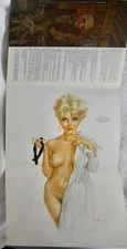1970’s Alberto Vargas Vintage Centerfold Pin-Up Playboy Magazine Print Mint Cond