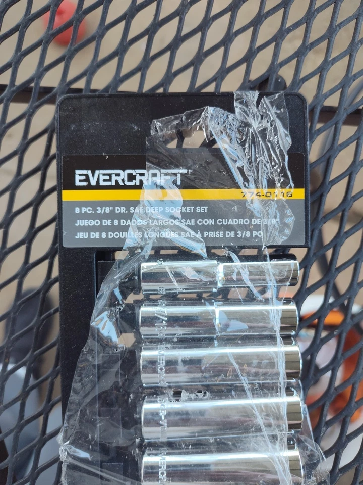 Evercraft 8pc 3/8 Dr SAE Deep Socket Set - Image 2 of 2