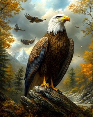 8x10 Wildlife Nature Art Print - 969968636