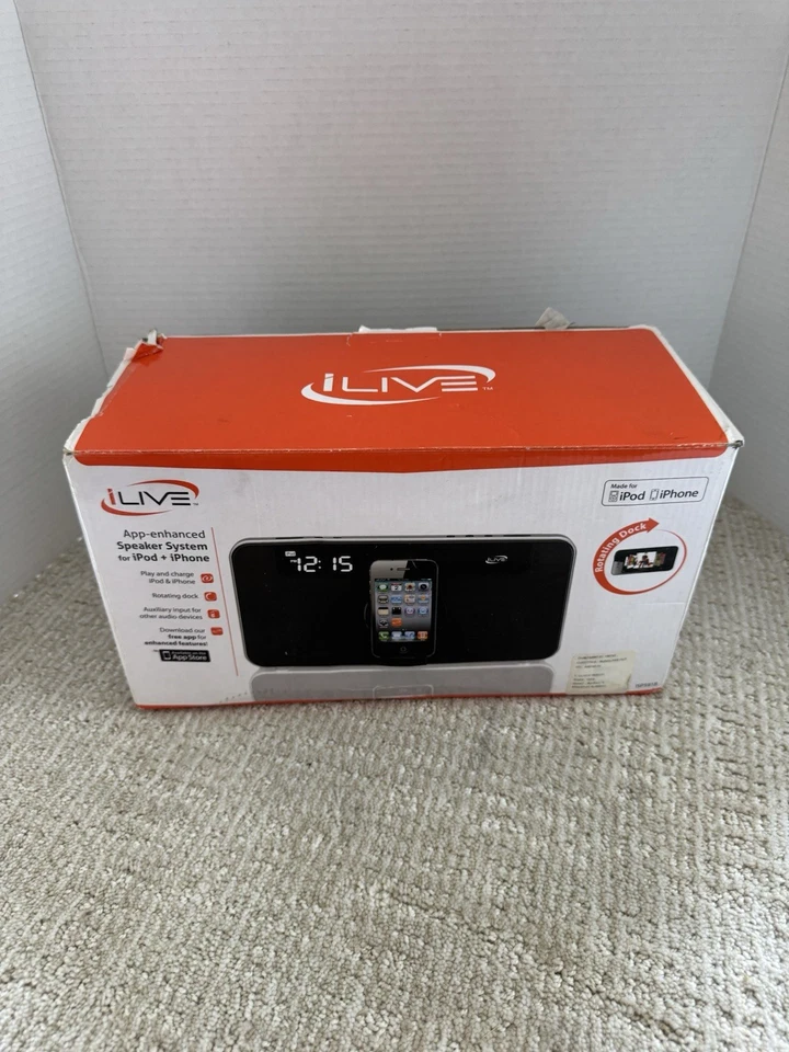 iLive ISP591B iPod iPhone Audio Speaker Dock App Enhanced - Image 3 of 4