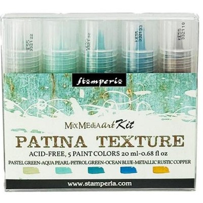 Stamperia Patina Texturfarbe 5x20ml