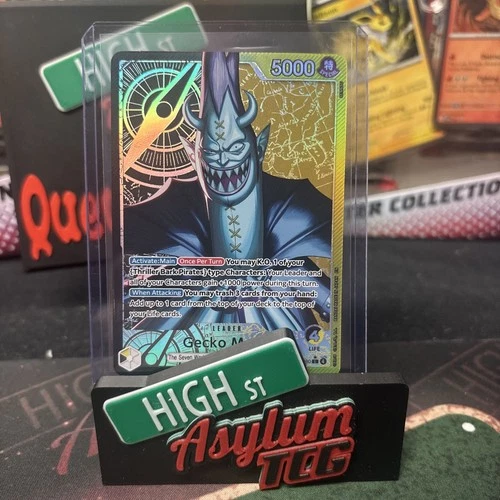Gecko Moria Leader Alt Art OP14-080 THE AZURE SEA'S SEVEN One Piece TCG English