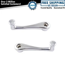Front Inside Interior Chrome Manual Window Crank Pair LH & RH for Peterbilt New