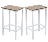 2Er Set Barhocker BarstüHle KüChenstüHle Esszimmer 65Cm Hoch Stahlgestell Loft