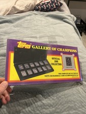 1988 Topps Gallery Of Champions Aluminum Baseball Card Replicas Sealed Box