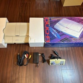 NEC PC Engine DUO-R Console System PI-TG10 Boxed Manual Tested Working Japan