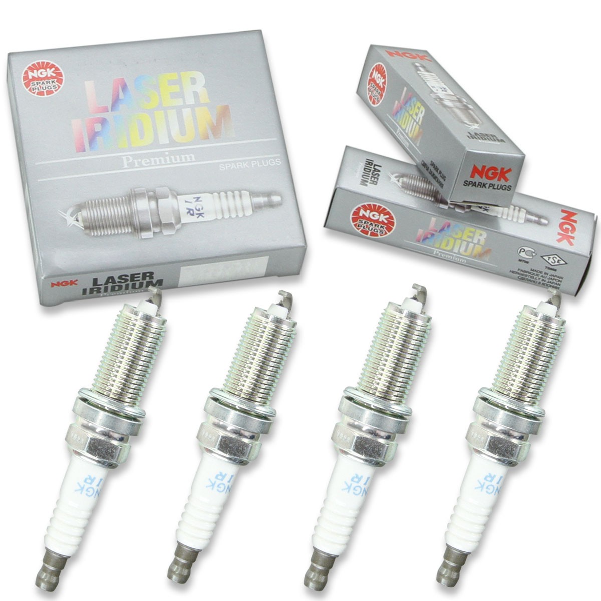 4 pc NGK Laser Iridium Spark Plugs for 2005-2015 Toyota Tacoma 2.7L L4 xf